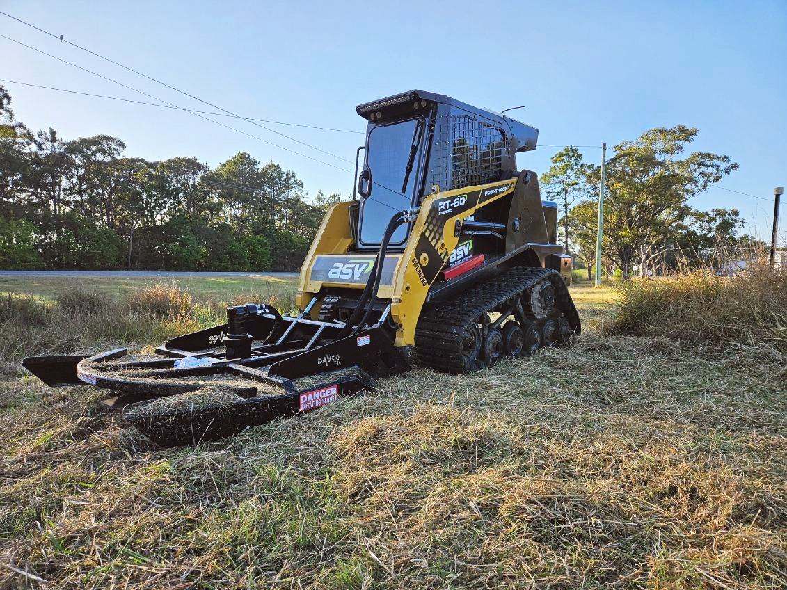 ASV Posi-Track Newcastle Customer Delivery Davco Brush Cutter