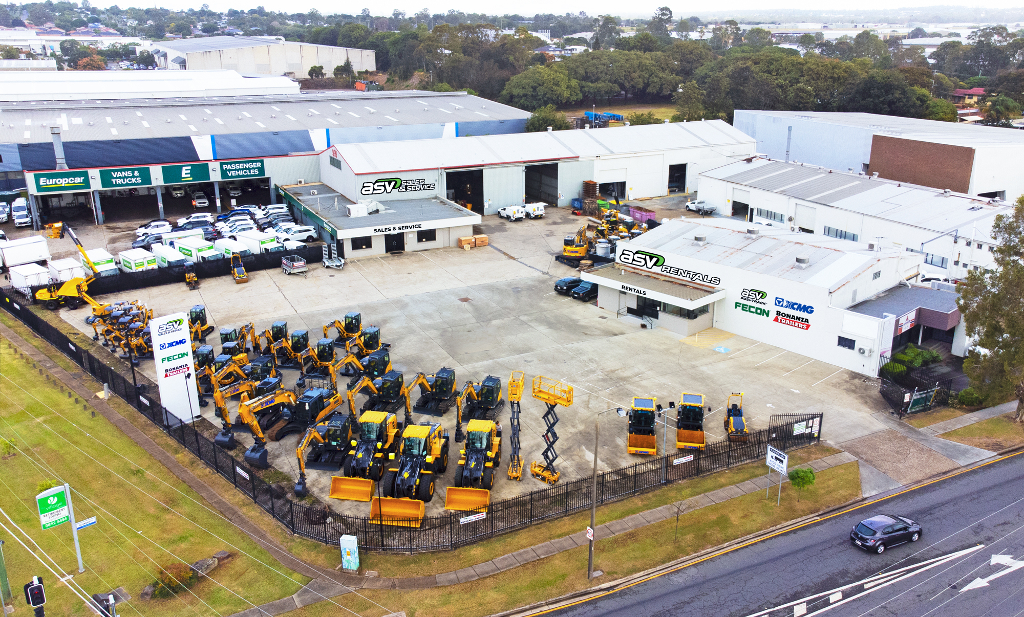 ASV Sales & Service Brisbane - ASV Posi-Track, XCMG, Fecon, Schibeci, Burchland Queensland Australia. Sales, Hire, Rentals, Service, Parts.