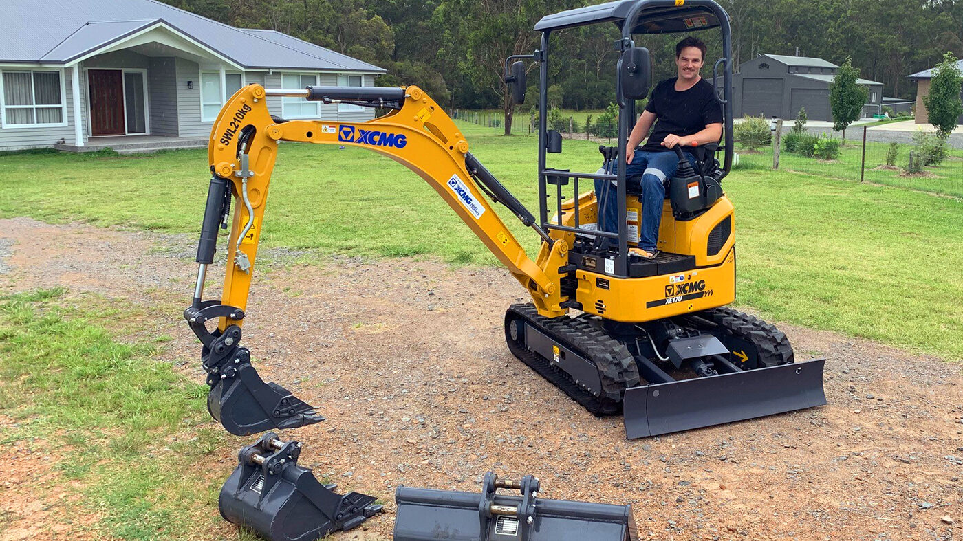 XCMG Mini Excavator Newcastle Customer Delivery