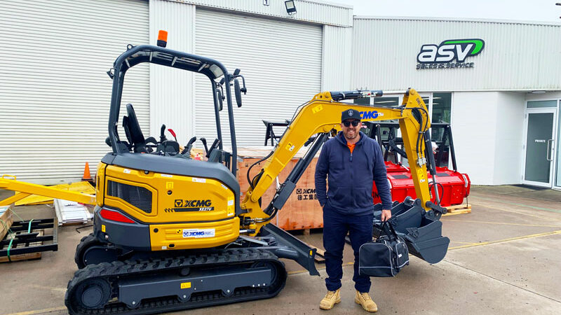 XCMG Mini Excavator Newcastle Customer Delivery