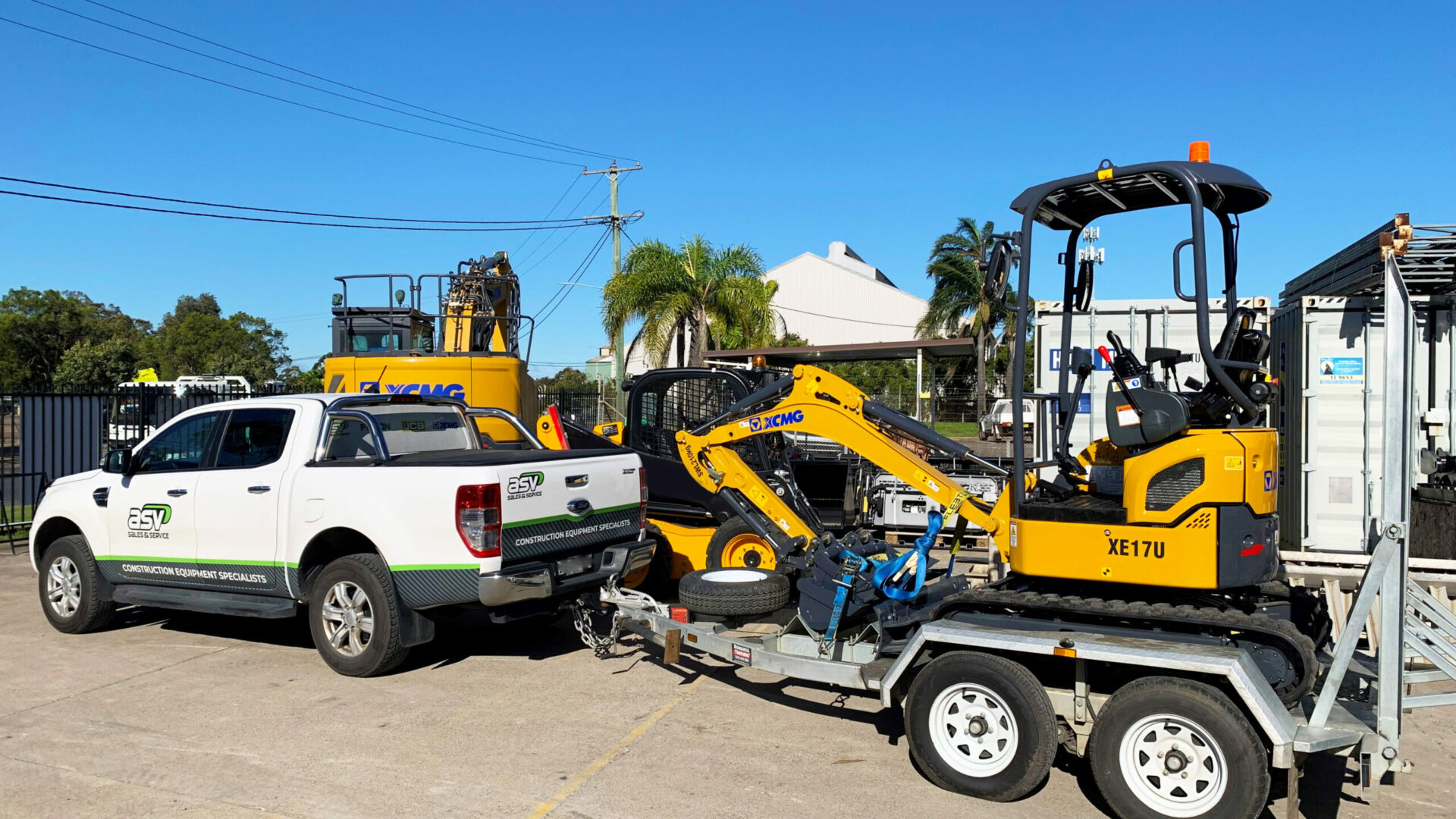 XCMG Mini Excavator Newcastle Customer Delivery