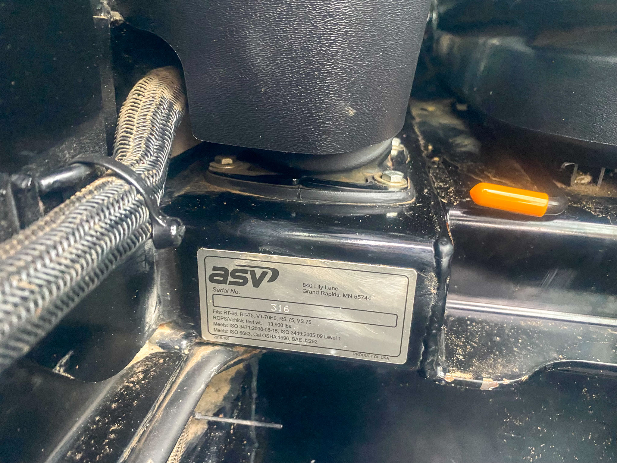 2022 ASV VT-70 Posi-Track Loader image 10