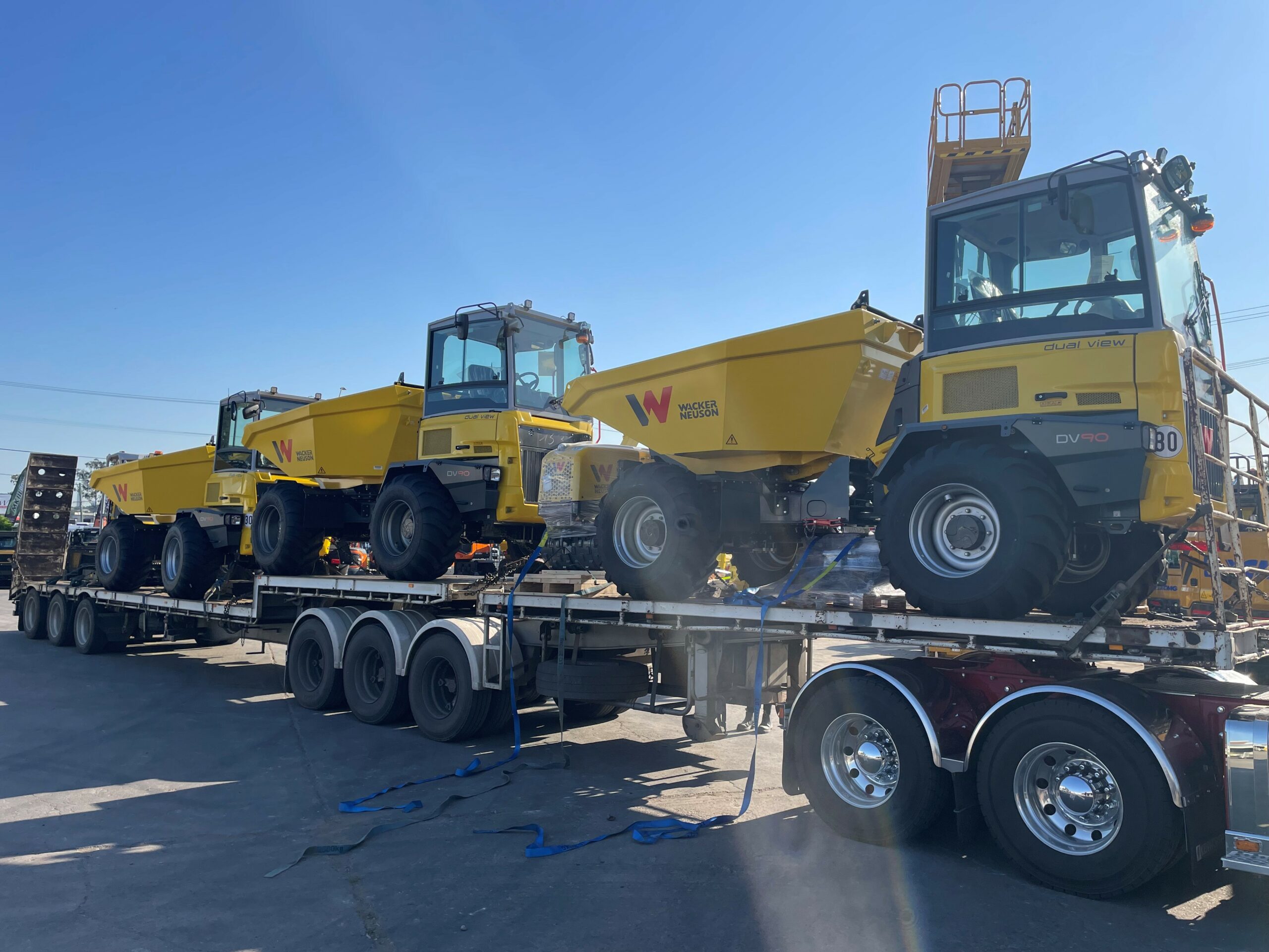Wacker Neuson DV90 Dumper Arrive at Brisbane