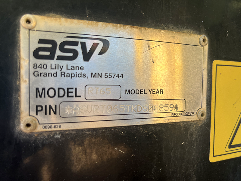 2020 ASV RT-65 Posi-Track Loader image 2
